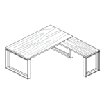 Desk with Return Unit