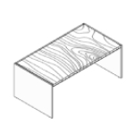 Desk with Modesty Panel