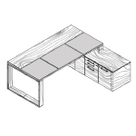 Desk with Credenza Unit