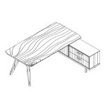 Desk with Credenza Unit