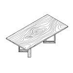 Rectangular Shaped Table (8 and 10 Persons)