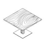 Square Shaped Table (2 and 4 Persons)