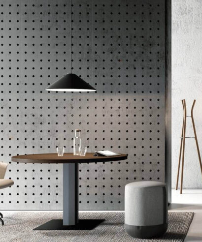 Adrien 3 – Wood Veneer Round, Square and Rectangular Shaped Meeting Tables Main image