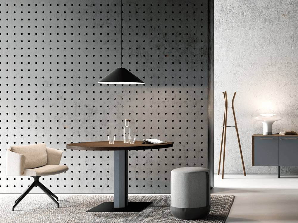 Adrien 3 – Wood Veneer Round, Square and Rectangular Shaped Meeting Tables Main image