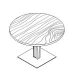 Round Shaped Table (2 and 4 Persons)