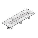 Large Rectangular Shaped Table (16 Persons)