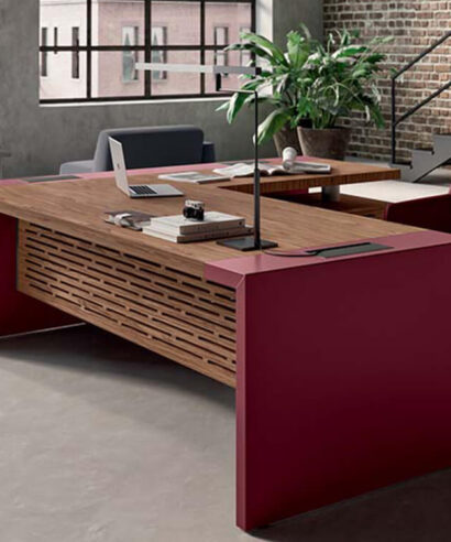 Easton – Wood Veneer Executive Desk with Optional Return and Leather Insert 03 Img