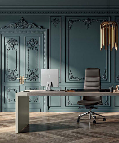 Easton – Wood Veneer Executive Desk with Optional Return and Leather Insert 04 Img