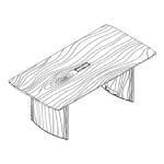 Rectangular Shaped Table (6 and 8 Persons with Top Access)