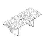 Rectangular Shaped Table (6 and 8 Persons with Top Access)