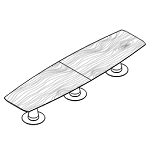 Large Barrel Shaped Table (14 Persons)