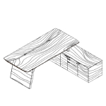 Desk with Credenza Unit