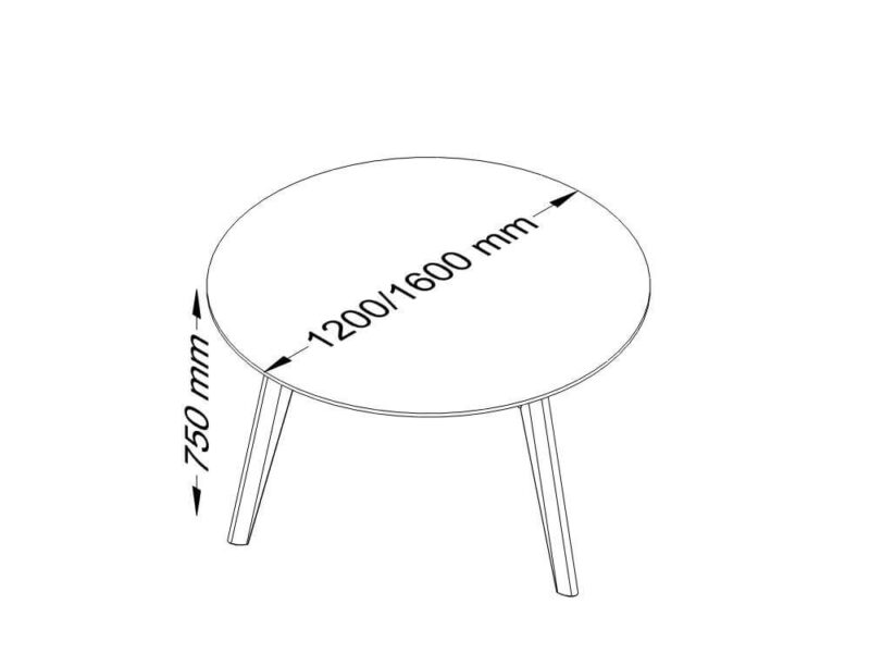 Reine 2 – Wood Veneer and Leather Round Shaped Meeting Table Size image Reine 2 – Wood Veneer and Leather Round Shaped Meeting Table Size image