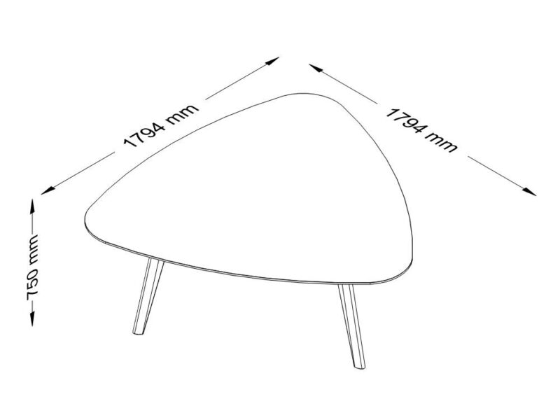 Reine 3 – Glass Top Round, Triangular and Rounded Corner Shaped Meeting Table Size image Reine 3 – Glass Top Round, Triangular and Rounded Corner Shaped Meeting Table Size image
