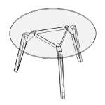 Round Shaped Table (4 and 6 Persons)