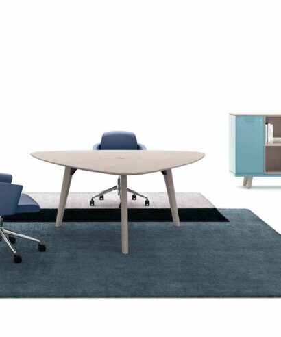 Reine 6 – Barrel and Rounded Corner Shape Meeting Table 06