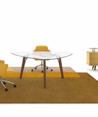 Reine 6 – Barrel and Rounded Corner Shape Meeting Table 08