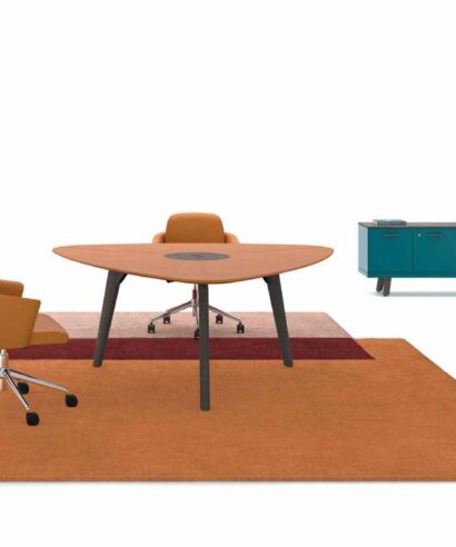 Reine 6 – Barrel and Rounded Corner Shape Meeting Table 09