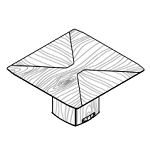 Square Shaped Table (8 Persons)