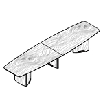 Large Barrel Shaped Table (14 Persons)