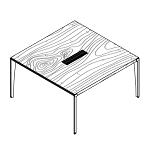 Square Shaped Table (4 Persons)