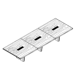 Large Rectangular Shaped Table (12 and 14 Persons)