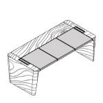 Desk with Leather Inlay