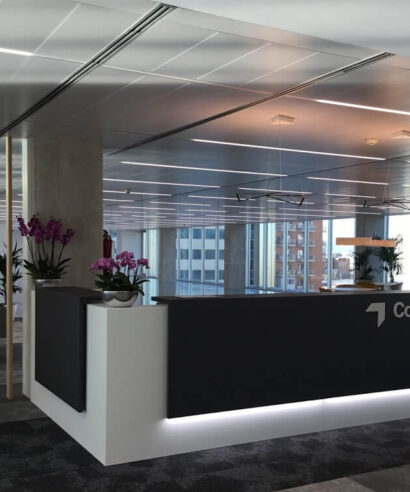 Zack 7 - L Shaped Reception Desk with Overhang Panel 02 img