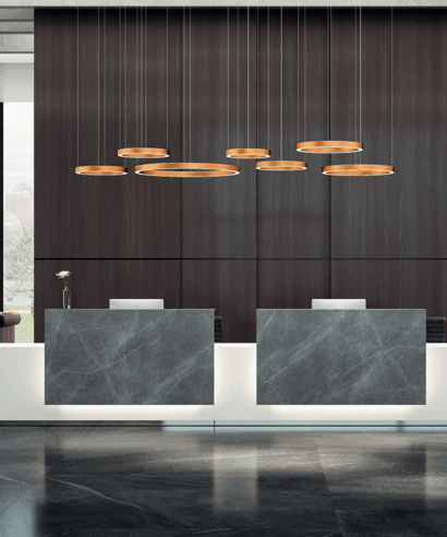 Lenny 1- Reception Desk with Printed Glass Overhang Panel 05 img