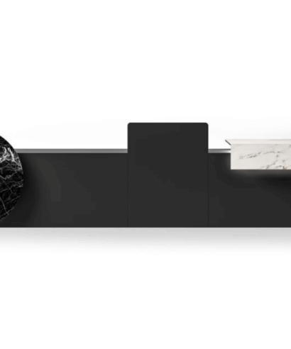 Lenny 1- Reception Desk with Printed Glass Overhang Panel 10 img