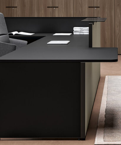 Oriaa 2 - Lacquered Reception Desk with Return and DDA Access Unit-01 Img