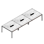 Large Rectangular Shaped Table (12 Persons)