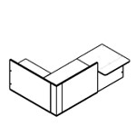 L shaped Desk with DDA Access Unit