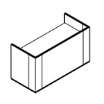 Small Desk with Terminal Sides