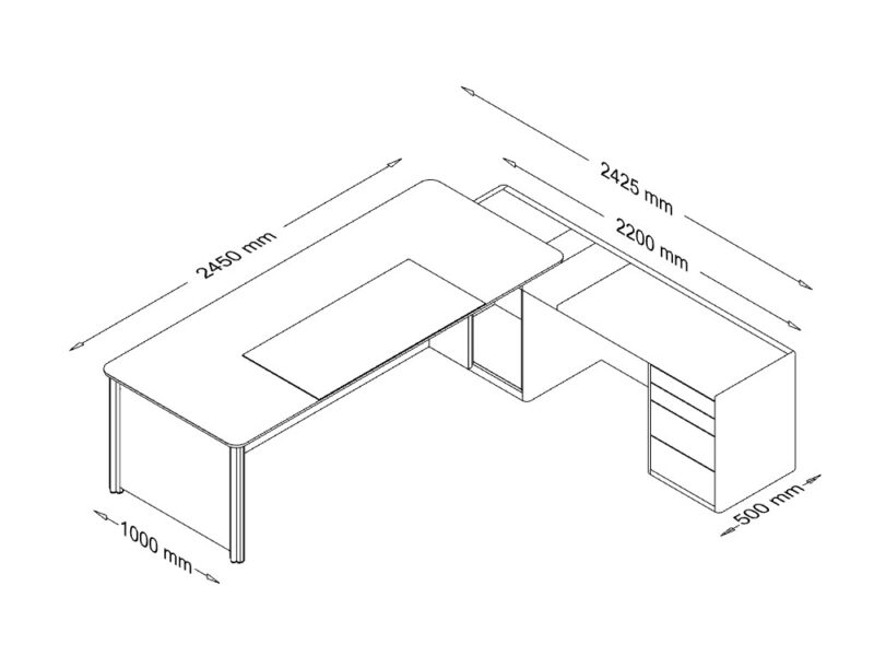Alice – Classic Executive Desk With Modesty Panel And Optional Return Pedestal Size 01 img