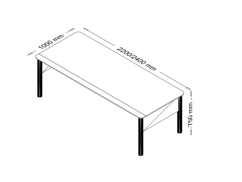 Alice – Classic Executive Desk With Modesty Panel And Optional Return Pedestal Size img