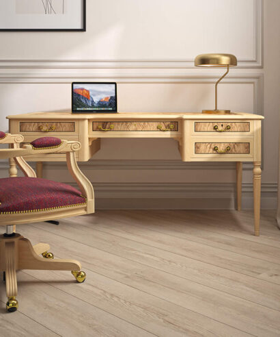 Allyson – Classic Executive Desk with Optional Return and Credenza Unit 01 Img