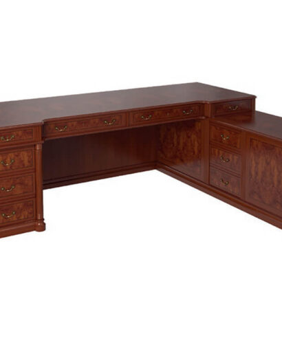 Allyson – Classic Executive Desk with Optional Return and Credenza Unit 04 Img