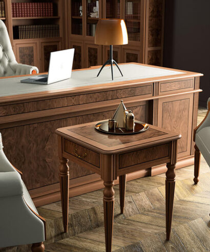 Allyson – Classic Executive Desk with Optional Return and Credenza Unit 07 Img