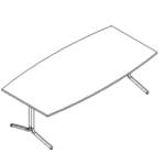 Medium Barrel Shaped Meeting Table (12, 14 Person)