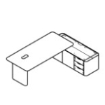 Desk with Credenza Unit