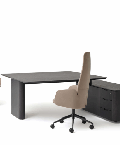 Bevis – Executive Desk with Credenza Unit and Optional Modesty Panel & Pedestal 04 Img
