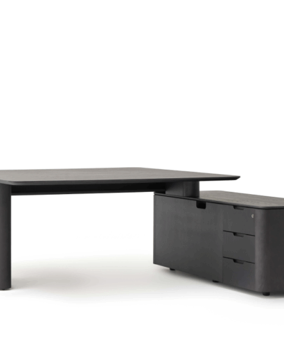 Bevis – Executive Desk with Credenza Unit and Optional Modesty Panel & Pedestal 5 Img