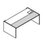 Desk with Leather Insert