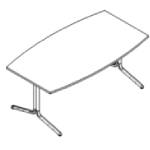 Small Barrel Shaped Meeting Table (6, 8 and 10 Person)