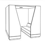 Square Pod With Back Panel (L2200 x D2100 x H2200)