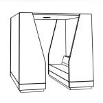 Square Pod Without Back Panel (L2200 x D2100 x H2200)