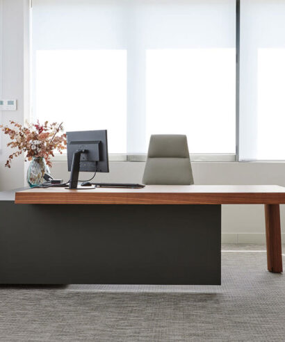 Talon – Modern Executive Desk with Credenza Unit and Optional Modesty Panel 02 img