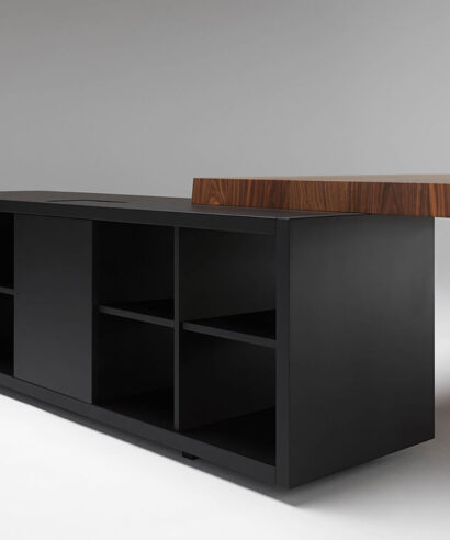 Talon – Modern Executive Desk with Credenza Unit and Optional Modesty Panel 13 img