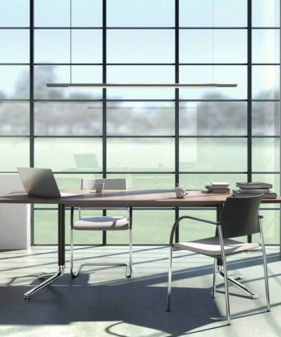 Tommy 1 –  Rectangular, Oval, Barrel & D End Shape Meeting Table with Y Leg